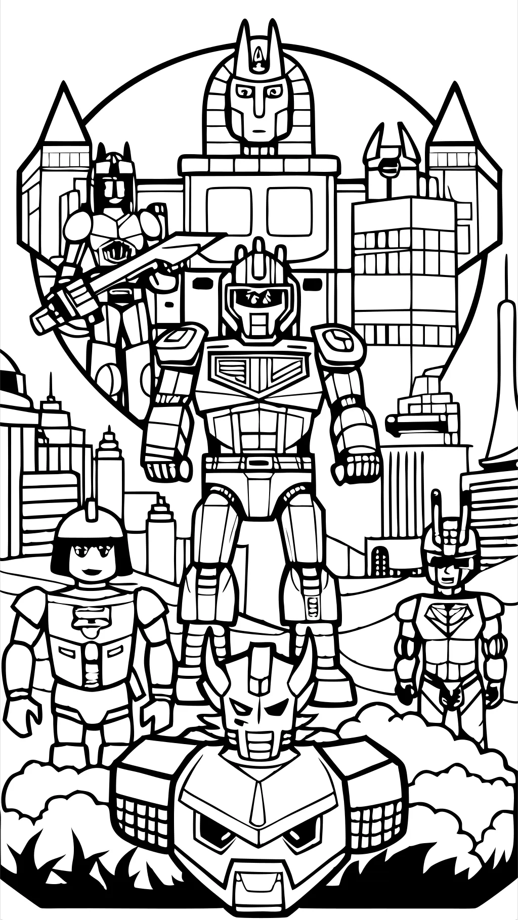 transformers coloring page